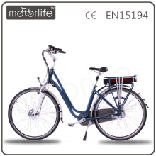 MOTORLIFE / OEM 2015 nuevo estilo de Europa 28inch tailg e bike, bicicleta eléctrica de alta calidad